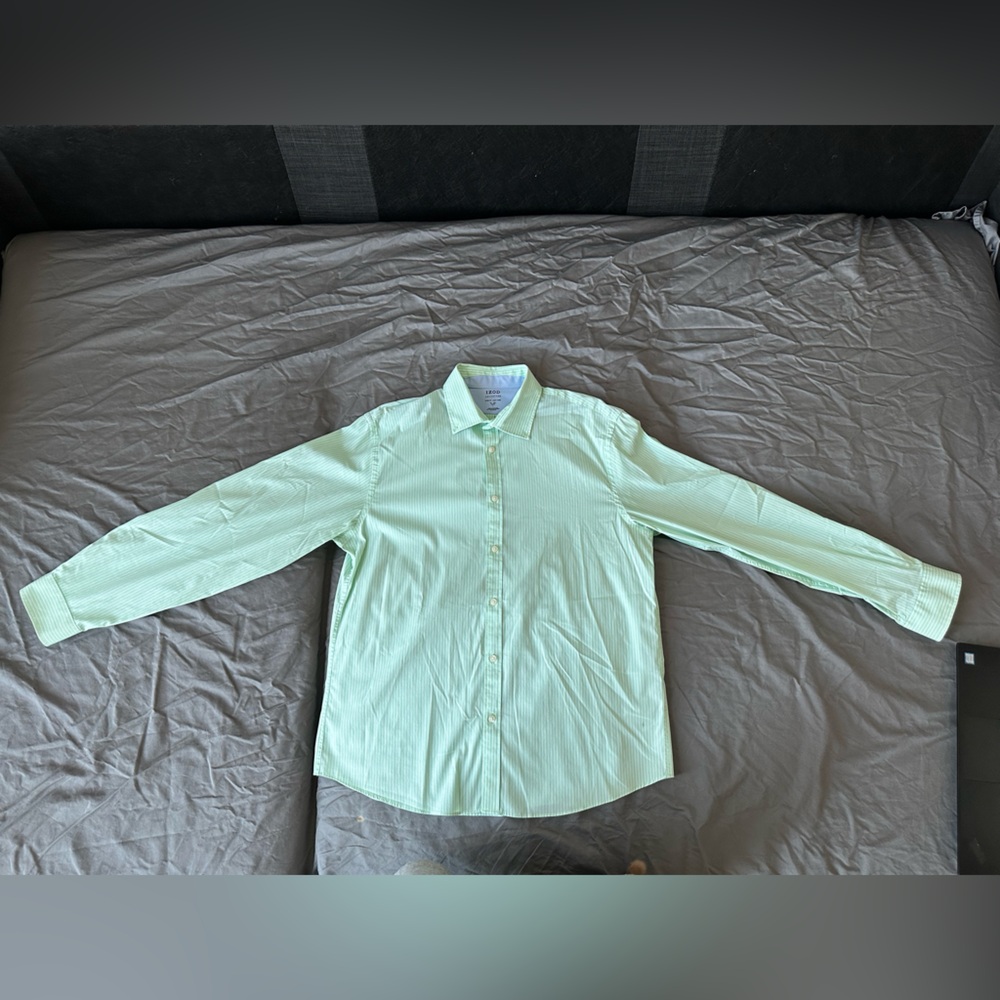 Izod Mint Green Striped Shirt